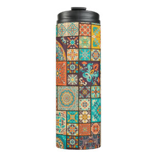 Nahtlose islamische, arabische Fliesen. Thermosbecher