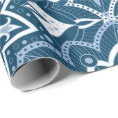 Nahtlose Islamische Kunst farbenfroh blau Geschenkpapier (Rolleneckpunkt)