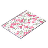 Nahtlose Jahreszeit Muster mit Süßerbse. Endlos Notizblock (Linke Seite)