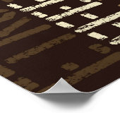 Nahtlose Kaffeemaschine Poster (Ecke)