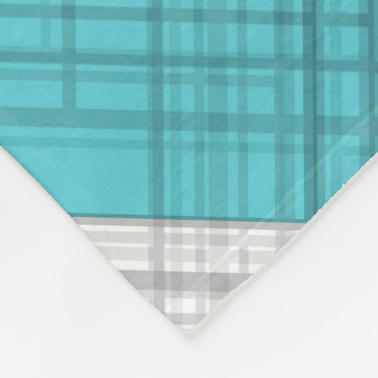 Nahtlose, karierte karierte geometrische Quadrate Fleecedecke (Ecke)