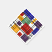 Nahtlose, karierte karierte geometrische Quadrate Serviette (Ecke)