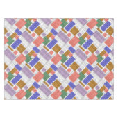 Nahtlose, karierte karierte geometrische Quadrate Tischdecke (Vorderseite (Horizontal))