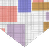 Nahtlose, karierte karierte geometrische Quadrate Tischdecke (Schrägansicht)
