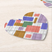 Nahtlose, karierte karierte geometrische Quadrate Untersetzer (angewinkelt)