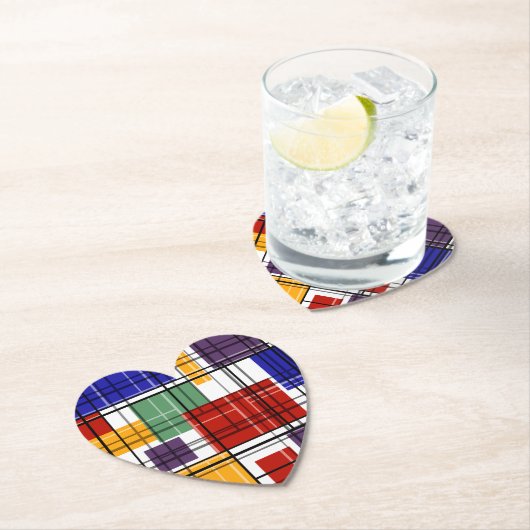 Nahtlose, karierte karierte geometrische Quadrate Untersetzer (Vor Ort)