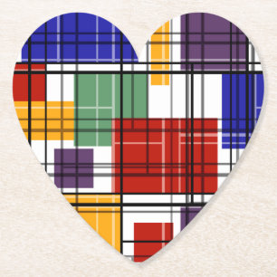 Nahtlose, karierte karierte geometrische Quadrate Untersetzer