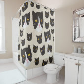 Nahtlose Katze Duschvorhang (Beispiel)