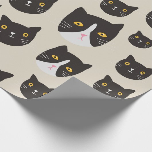 Nahtlose Katze Geschenkpapier (Ecke)