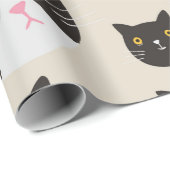 Nahtlose Katze Geschenkpapier (Rolleneckpunkt)