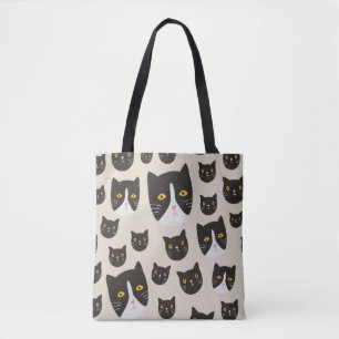 Nahtlose Katze Tasche