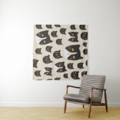 Nahtlose Katze Wandteppich (Beispiel (Horizontal))