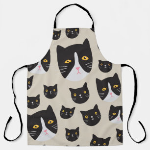 Nahtlose Katze, whimsical Muster Illustration. Schürze