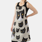 Nahtlose Katze, whimsical Muster Illustration. Schürze (InSitu)