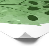 Nahtlose Kirschstruktur. Vintage Wasserfarbenkrank Poster (Ecke)