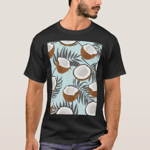 Nahtlose Kokospalmen-Blätter T-Shirt