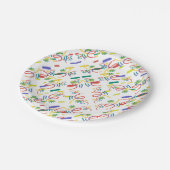 nahtlose Konstruktion Pappteller (Schrägansicht)