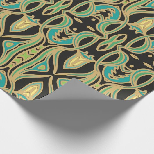 Nahtlose Kunstverzierung im Jugendstil Geschenkpapier (Ecke)