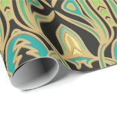 Nahtlose Kunstverzierung im Jugendstil Geschenkpapier (Rolleneckpunkt)