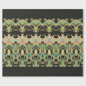 Nahtlose Kunstverzierung im Jugendstil Geschenkpapier (Flach)