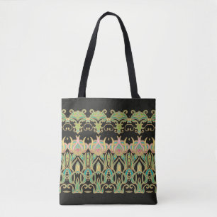 Nahtlose Kunstverzierung im Jugendstil Tasche