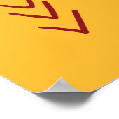 Nahtlose Lama- und Kaktusmuster in Hell Poster (Ecke)