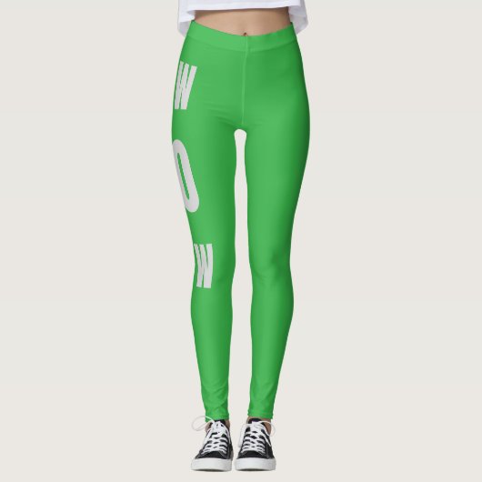 nahtlose Leggings in Grün (Vorderseite)