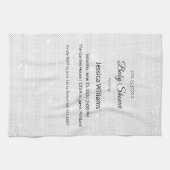 Nahtlose, leicht graue Minimalistische Textur Geschirrtuch (Horizontal)