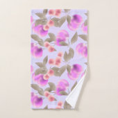 Nahtlose leichte Pflaumenfrüchte lila Beeren Kirsc Badhandtuch Set (Handtuch)