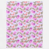 Nahtlose leichte Pflaumenfrüchte lila Beeren Kirsc Fleecedecke (Vorderseite)