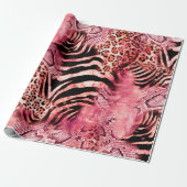 Nahtlose Leopardenmuster, abstrakter Zebra. Leopar Geschenkpapier (Ungerollt)