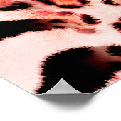 Nahtlose Leopardenmuster, abstrakter Zebra. Leopar Poster (Ecke)