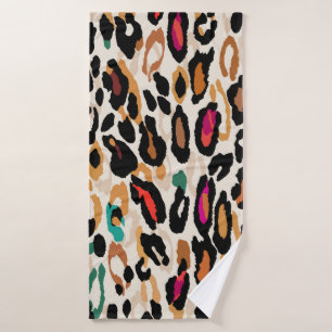 Nahtlose Leopardenmuster Badehandtuch