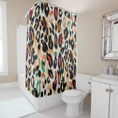 Nahtlose Leopardenmuster Duschvorhang (Beispiel)