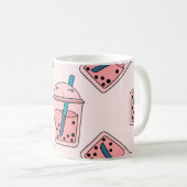 Nahtlose leuchtende Muster Bläschen Tee Früchte So Kaffeetasse (VorderseiteRechts)