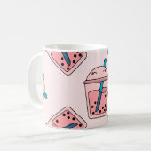 Nahtlose leuchtende Muster Bläschen Tee Früchte So Kaffeetasse (Vorderseite Links)