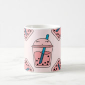 Nahtlose leuchtende Muster Bläschen Tee Früchte So Kaffeetasse (Mittel)
