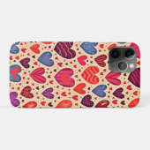 Nahtlose Liebe Herzdesign Kunst Case-Mate iPhone Hülle (Rückseite (Horizontal))
