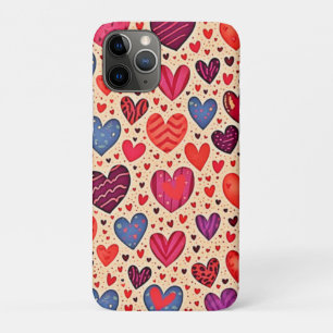Nahtlose Liebe Herzdesign Kunst Case-Mate iPhone Hülle