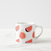 Nahtlose lila Feige: farbiges Muster Espressotasse (Rechts)