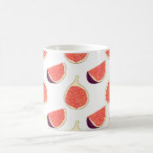 Nahtlose lila Feige: farbiges Muster Kaffeetasse (Mittel)