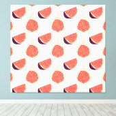 Nahtlose lila Feige: farbiges Muster Leinwanddruck (Insitu (Holzboden))