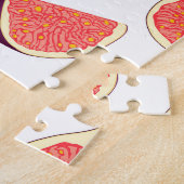 Nahtlose lila Feige: farbiges Muster Puzzle (Seite)