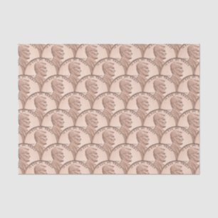 Nahtlose Lincoln Penny Pattern - Kupfermünzen Seidenpapier