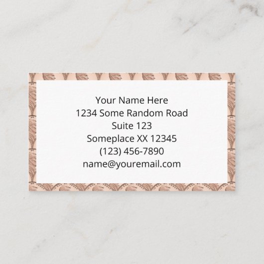 Nahtlose Lincoln Penny Pattern - Kupfermünzen Visitenkarte (Rückseite)