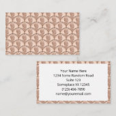 Nahtlose Lincoln Penny Pattern - Kupfermünzen Visitenkarte (Vorne/Hinten)