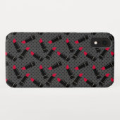 Nahtlose Lippenstift-Lippendesign-Muster Schönheit Case-Mate iPhone Hülle (Rückseite (Horizontal))