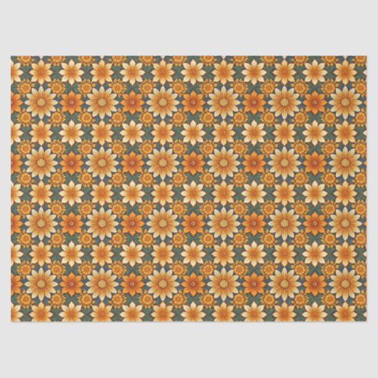 Nahtlose Marigold-Blume Seidenpapier (Vorderseite)