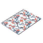 Nahtlose Mäuse, Winterschneefälle, Reihe Notizblock (Linke Seite)