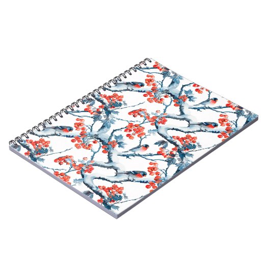 Nahtlose Mäuse, Winterschneefälle, Reihe Notizblock (Linke Seite)